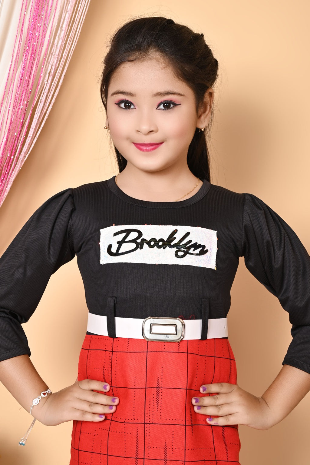 Girls Casual Dress — Flared Short Dress for Kids (2–8 Years)