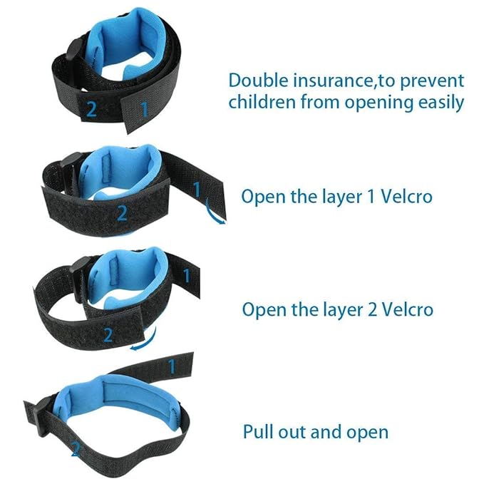 Baby Anti-Lost Wrist Link with Lock & Key — Child Safety Harness