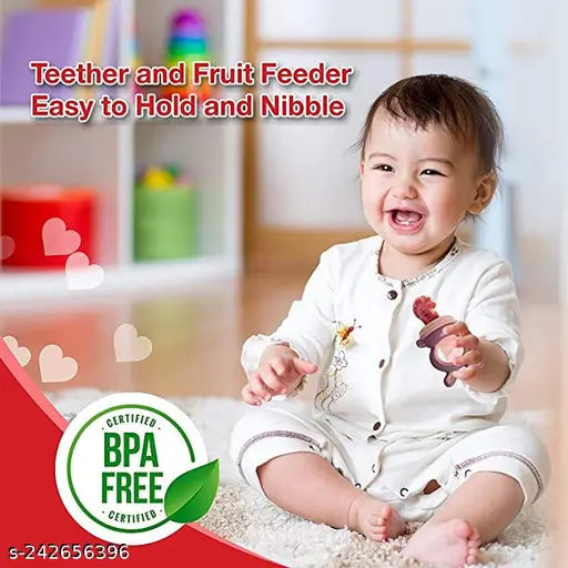 Silicone Baby Nibbler & Fruit Feeder with Cover — Pack of 2