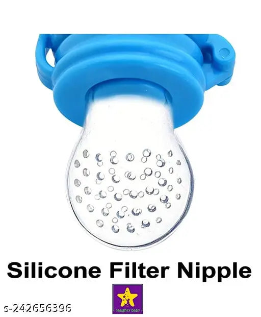 Silicone Baby Nibbler & Fruit Feeder with Cover — Pack of 2