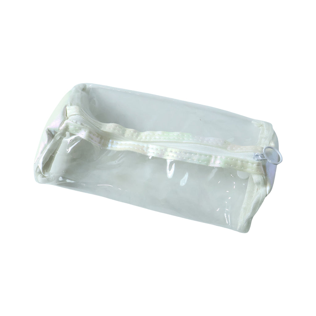 Transparent Pvc Pencil Case With Zipper Closure (1 Pc)