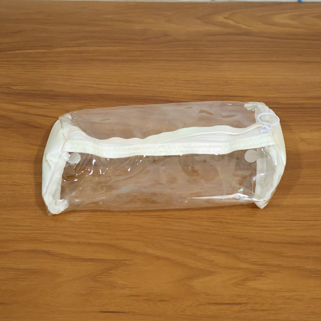 Transparent Pvc Pencil Case With Zipper Closure (1 Pc)