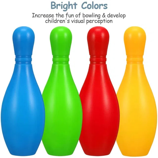 Kids Bowling Game Set — 10 Pins & 2 Balls