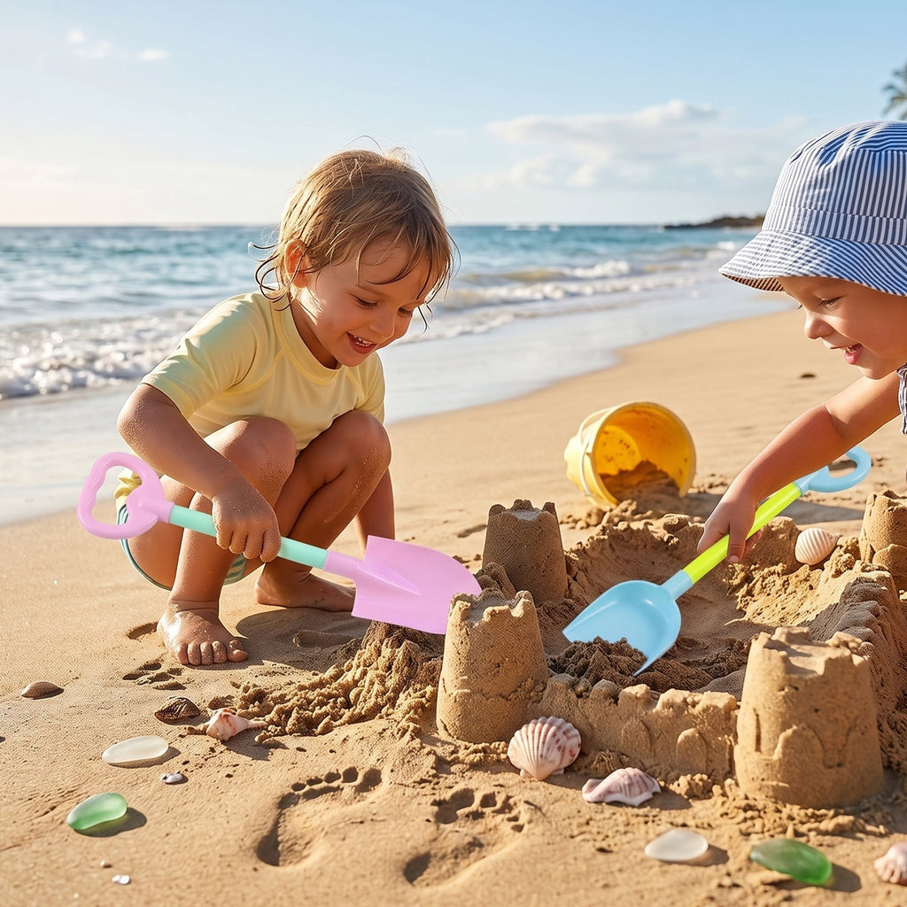 Kids Beach Sand Shovel Toy Set Plastic Digging Tools For Sand Play (2 Pc Set)