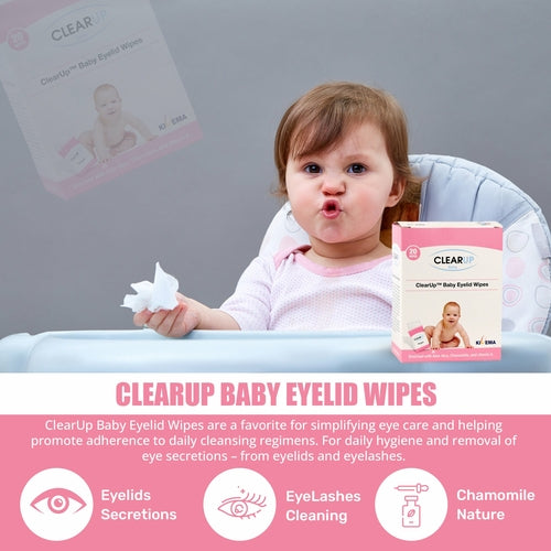 Baby Eyelid Wipes — Soothing Eye Care (Pack of 20)