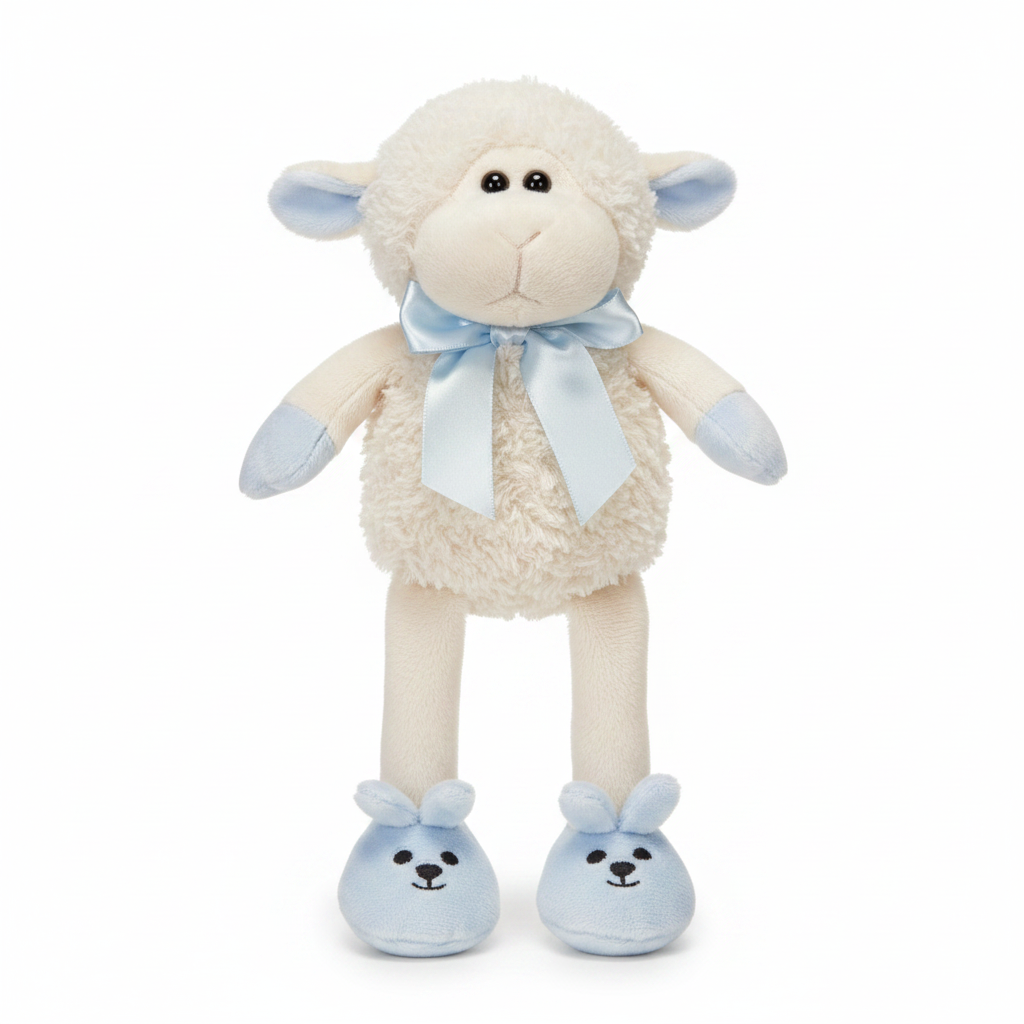 Baby Lamb Plush Toy — Pink or Blue