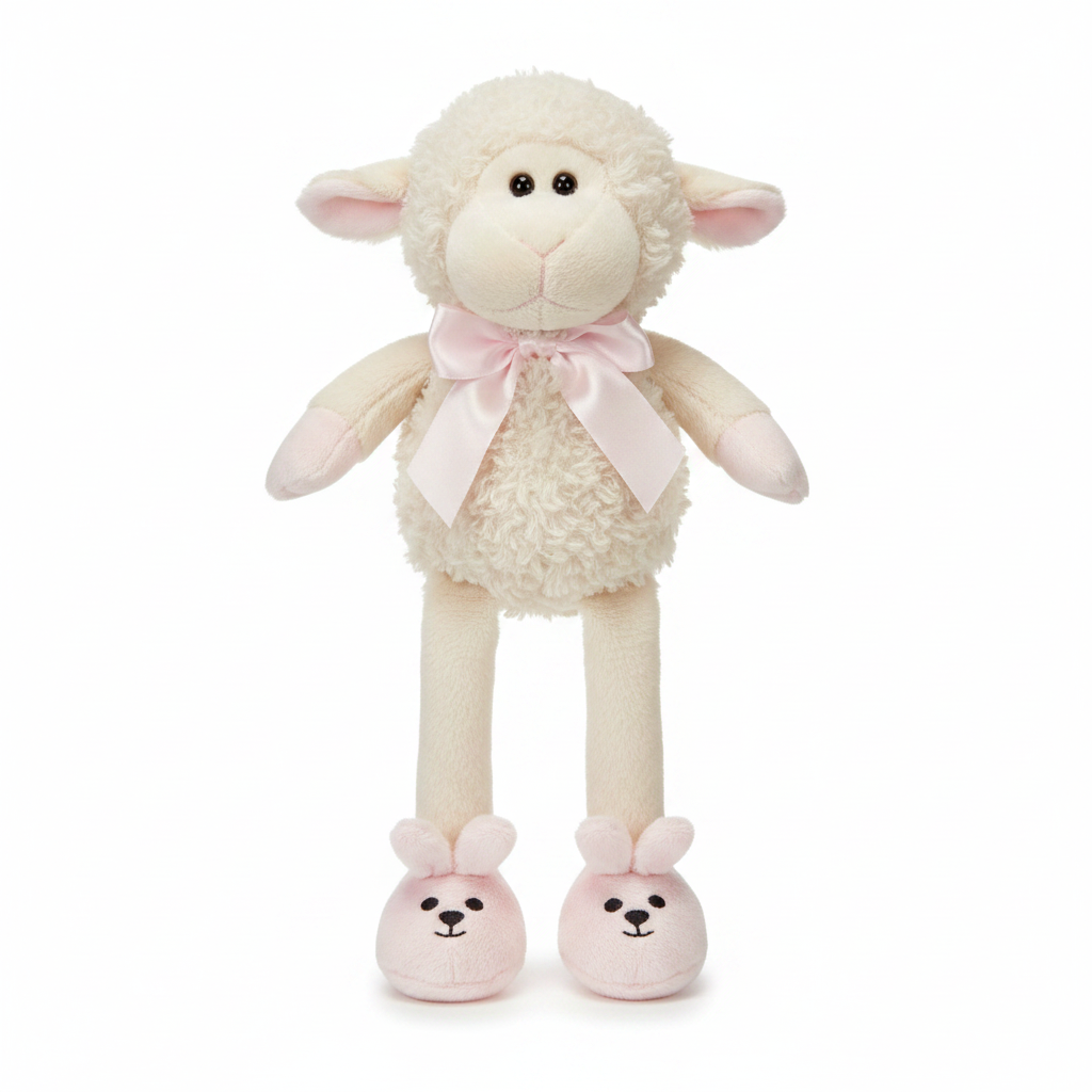 Baby Lamb Plush Toy — Pink