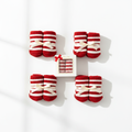 Red and Striped Baby Sock Gift Set